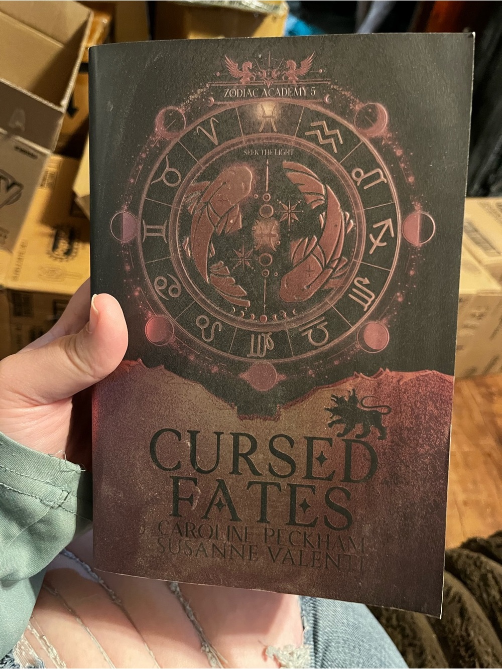 Cursed Fates Hardcover Book - Black & Deep Red Cover